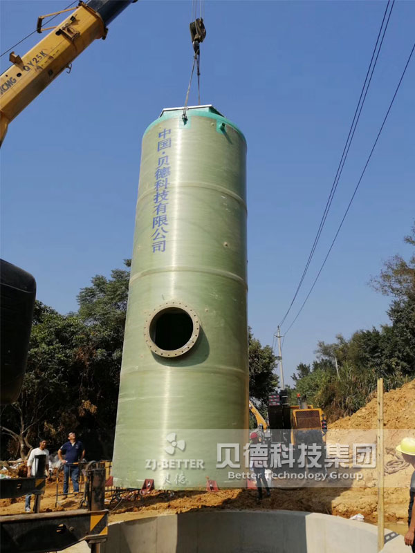 玻璃鋼泵站 一體化泵站 地埋式預(yù)制提升泵站 生活污水提升泵站